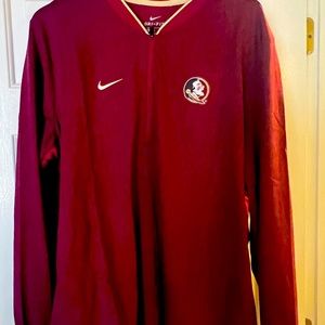 Nike Florida State 3/4 zip Jacket Dri Fit (XL)